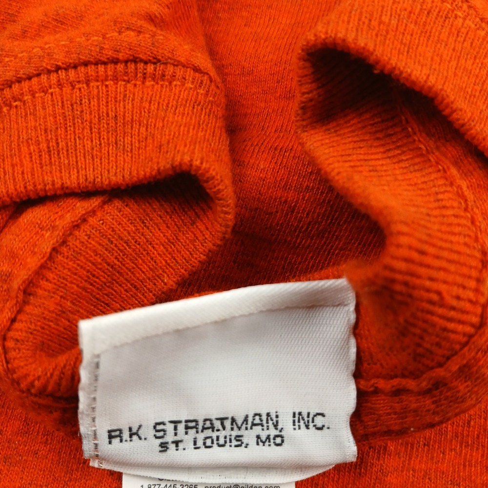 Harley Davidson Shirt Mens Medium Orange Graphic Central Maine Bangor Oil Tee - Picture 3 of 13